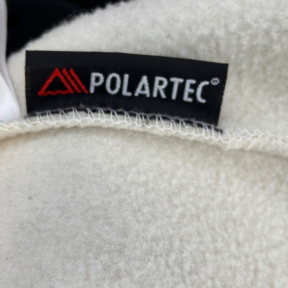 Eddie Bauer Polartec Fleece Vest Womens Medium Cream White Full Zip Outdoor - Picture 7 of 14
